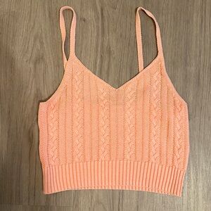 American Eagle, Women's, Cropped, Crochet, Tank Top. SZ M